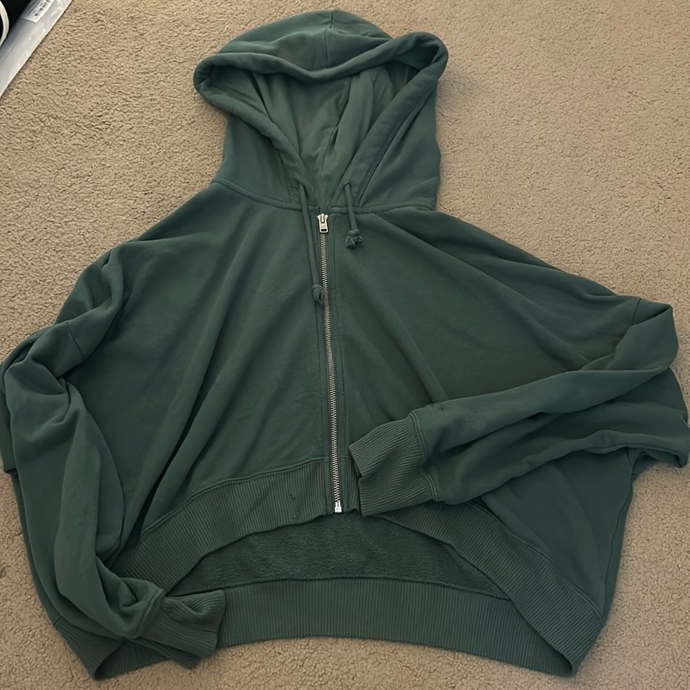 Sage Green Hollister Zip Up